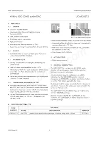 UDA1352TS/N3 Datenblatt Seite 3