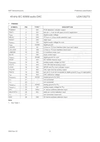UDA1352TS/N3 Datenblatt Seite 6