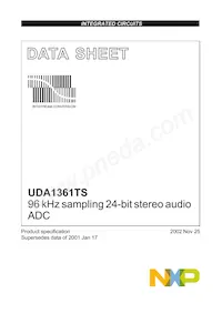 UDA1361TS/N1 Datenblatt Cover