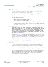 UJA1076ATW/5V0/WD Datasheet Page 9