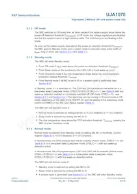 UJA1078TW/3V3/WD:1數據表 頁面 9