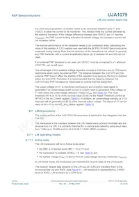 UJA1079TW/3V3/WD Datasheet Page 21