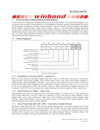 W25Q128FWFIG Datasheet Page 17