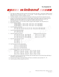 W25Q80EWUXIE TR Datasheet Page 23