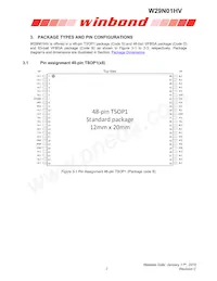 W29N01HVBINF Datasheet Page 7