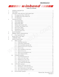 W29N02GVBIAA Datasheet Page 2