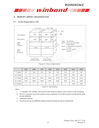 W29N04GWBIBA Datasheet Page 14