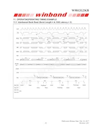 W9812G2KB-6I數據表 頁面 22