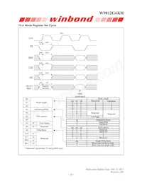 W9812G6KH-6I Datasheet Page 20