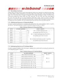 W9816G6JB-6I Datasheet Page 9