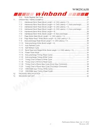 W9825G2JB-6I Datasheet Page 2