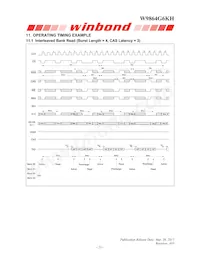 W9864G6KH-6I Datasheet Page 21