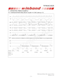 W9864G6KH-6I Datasheet Pagina 21