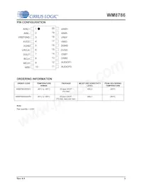 WM8786GEDS/V Datasheet Page 3