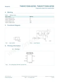 74AHCT1G66GW-Q100H Datasheet Page 2