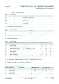 74AHCT1G66GW-Q100H Datasheet Page 3