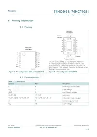 74HC4051D/AUJ Datasheet Page 4