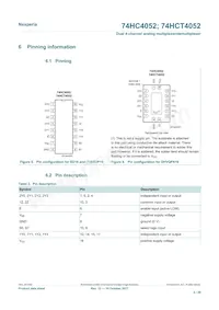 74HC4052PW/AUJ Datasheet Page 4