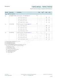 74HC4052PW/AUJ Datasheet Page 14