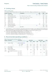 74HC4053D/AUJ Datasheet Page 5