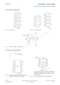 74HC4066PW/AUJ Datasheet Page 2