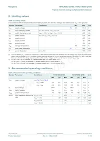 74HCT4053D-Q100 Datasheet Page 5