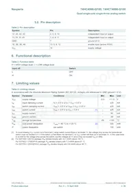 74HCT4066D-Q100 Datasheet Page 3