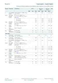 74HCT4851D Datasheet Page 8