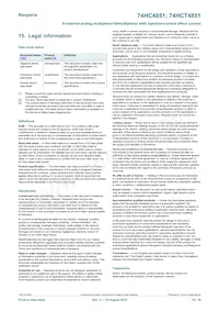 74HCT4851D Datasheet Pagina 18