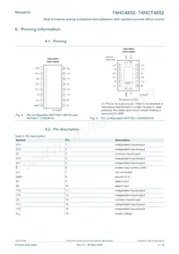 74HCT4852PW Datasheet Page 4