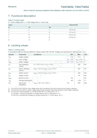 74HCT4852PW Datasheet Page 5