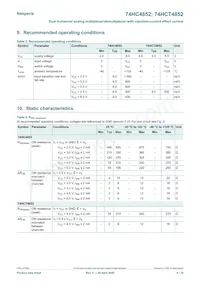 74HCT4852PW Datasheet Page 6