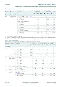 74HCT4852PW Datasheet Page 7