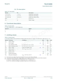 74LVC4066D Datasheet Page 3