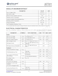 ACT411US-T Datasheet Page 3