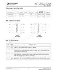 ACT520SH-T Datasheet Page 2