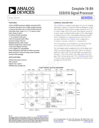 AD80066KRSZRL Datasheet Cover