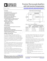 AD8496CRMZ-R7 Datasheet Cover