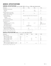 AD9824KCPZRL Datasheet Page 2
