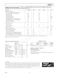 AD9824KCPZRL Datasheet Page 5