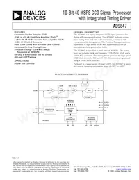 AD9847AKSTZRL Datasheet Cover