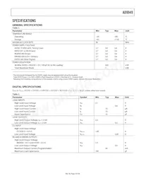 AD9949KCPZRL Datasheet Page 3
