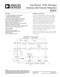 AD9974BBCZRL Datasheet Cover