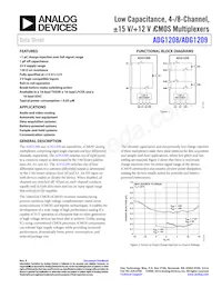 ADG1209YCPZ-REEL Datasheet Cover