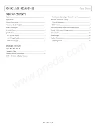 ADG1422BCPZ-REEL7 Datasheet Page 2