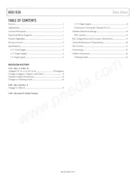 ADG1636BCPZ-REEL Datasheet Page 2