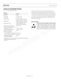 ADG1636BCPZ-REEL Datasheet Page 8