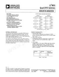 ADG201AKR-REEL7 Datasheet Cover