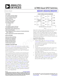 ADG441BR-REEL Datenblatt Cover
