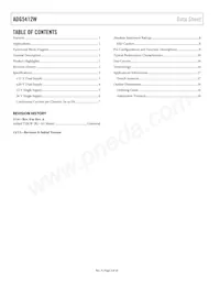 ADG5412WBCPZ-REEL7 Datasheet Page 2